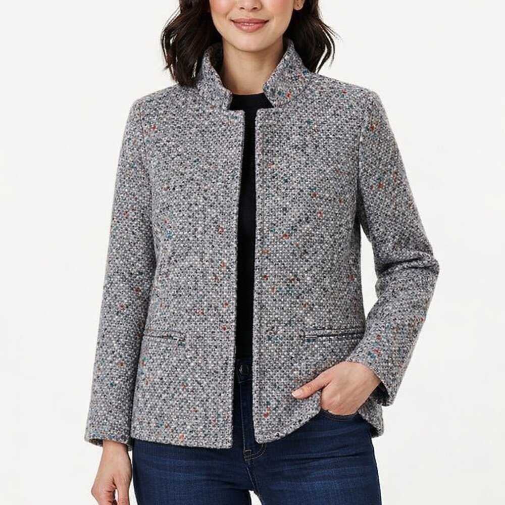 Vintage Madison Outdoors Fleck Wool Tweed Open Jacket 14P